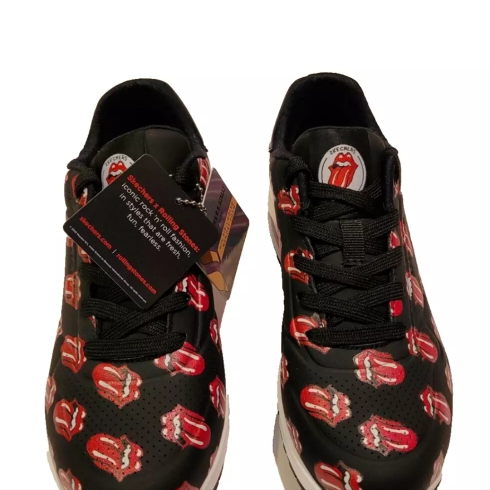 2023 Women's Skechers Size 6 Uno Say It Loud Rolling Stones Shoes..New - Picture 2 of 5